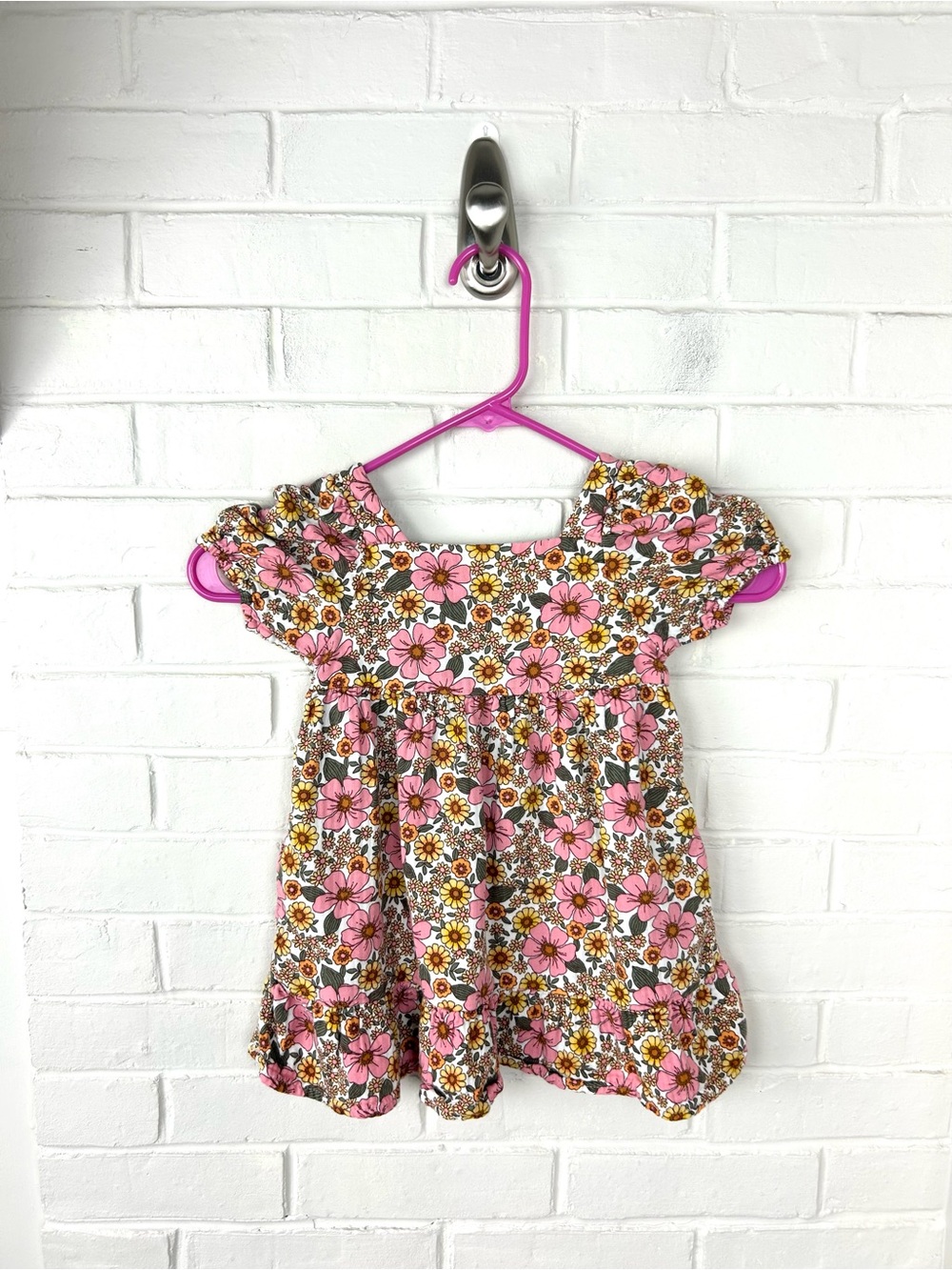 Cat & Jack Girls Cotton Floral Dress Size 2T